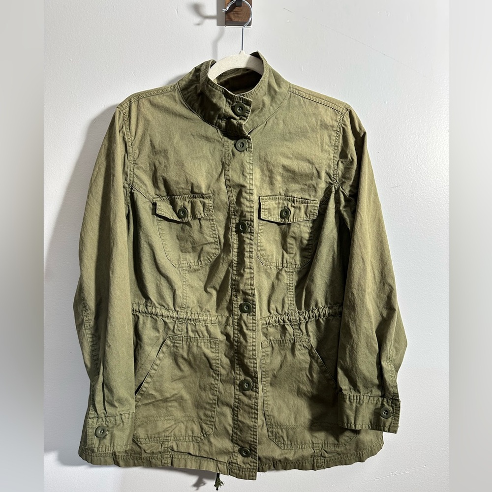 Woman Within Women's 14/16 Olive Green Utility Jacket Military Style | SKU 0180